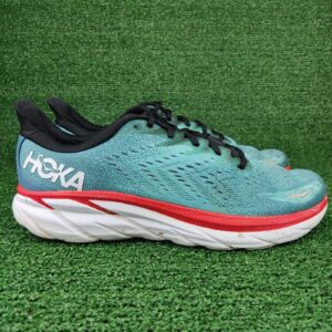 hoka running shoes mens 13 teal clifton 8 1119393 rtar road sneakers athletic