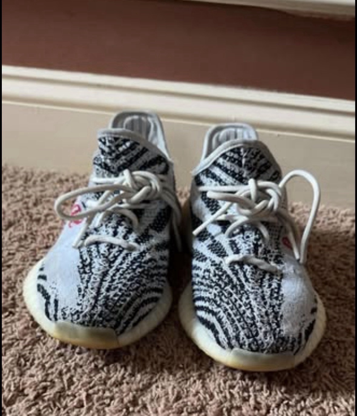 adidas yeezy boost 350 v2 zebra men's size 7 black/white adidas yeezy boost 350 v2 zebra men's size 7 black/white