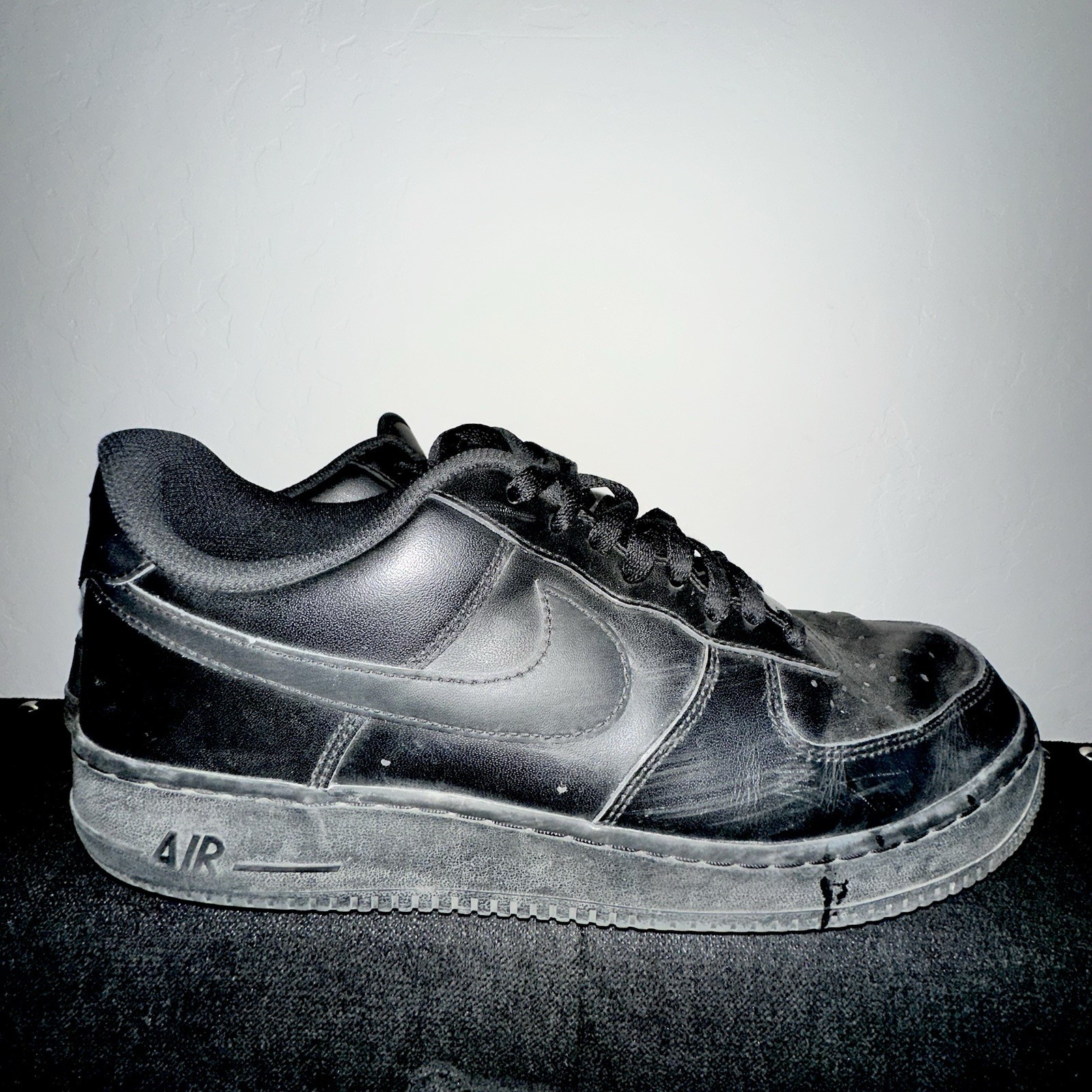 nike air force 1 low triple black men size 13 sneakers nike air force 1 low triple black men size 13 sneakers