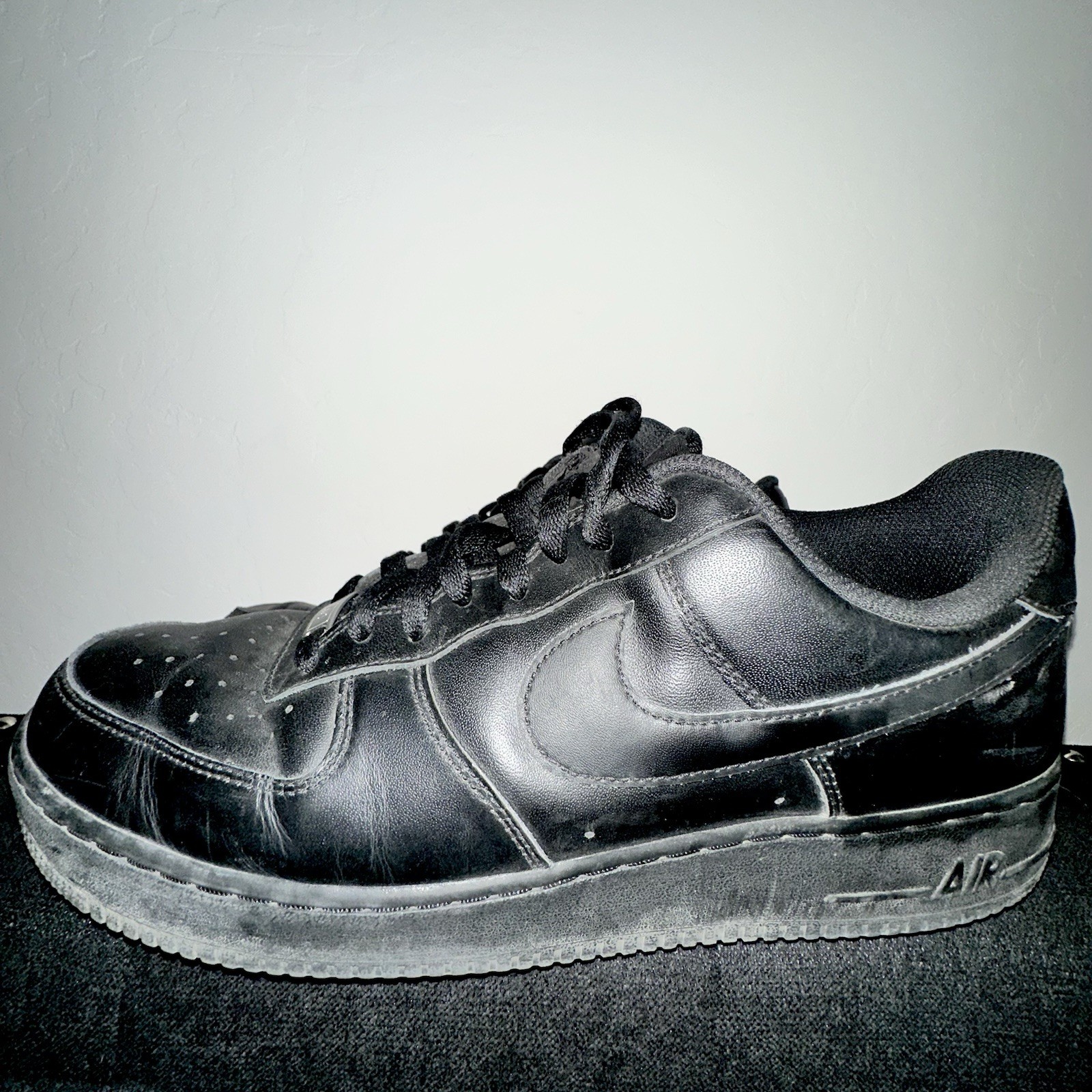 nike air force 1 low triple black men size 13 sneakers nike air force 1 low triple black men size 13 sneakers