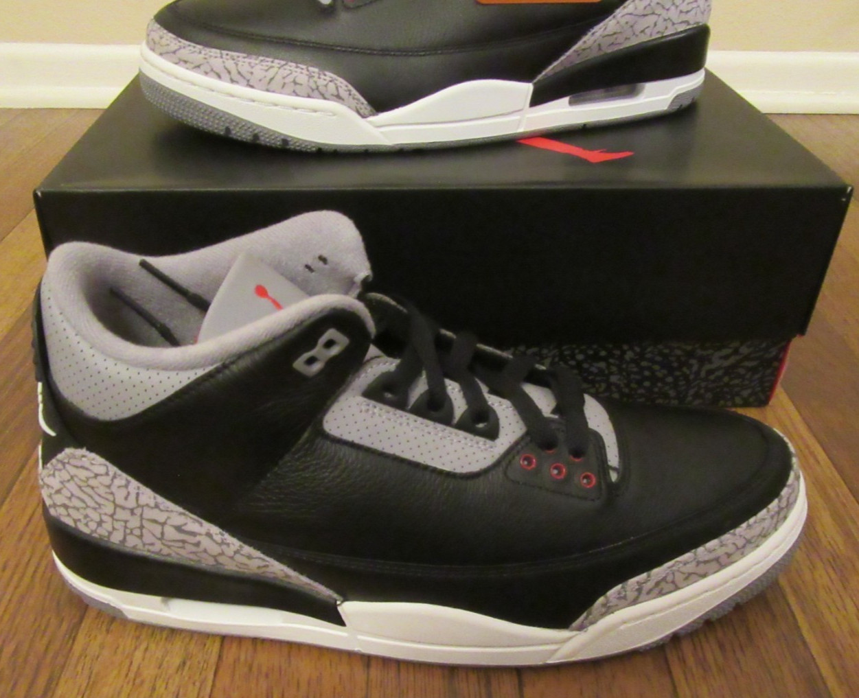 nike air jordan 3 retro size 11.5 black fire red cement grey dn3707 010 new nib nike air jordan 3 retro size 11.5 black fire red cement grey dn3707 010 new nib