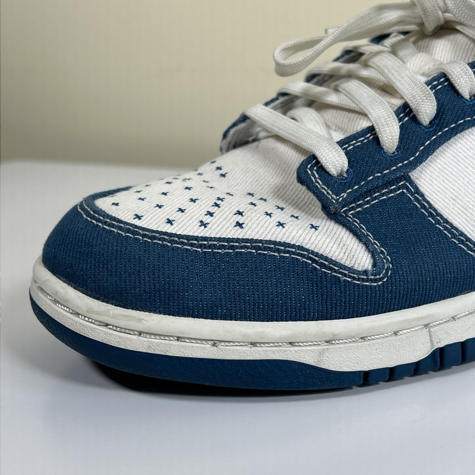 nike dunk low se sashiko industrial blue dv0834 101 mens sneakers size 10 nike dunk low se sashiko industrial blue dv0834 101 mens sneakers size 10