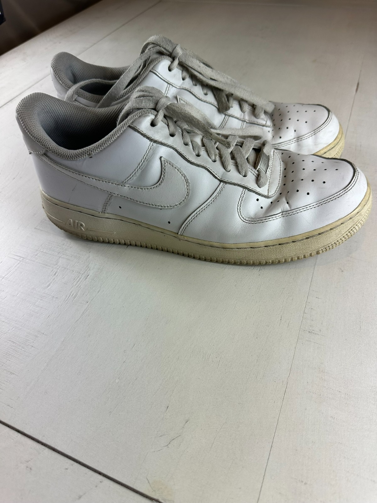 nike air force 1 07 low shoes men 11.5 white leather cw2288 111 sneakers nike air force 1 07 low shoes men 11.5 white leather cw2288 111 sneakers