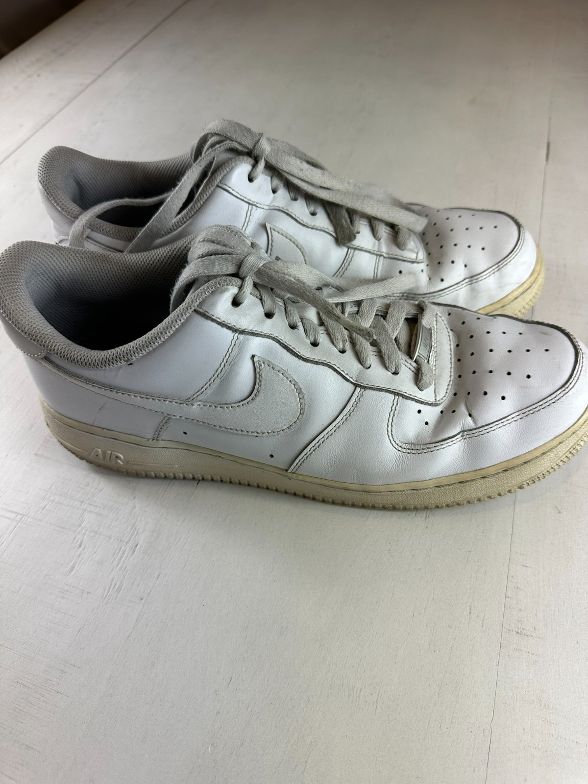 nike air force 1 07 low shoes men 11.5 white leather cw2288 111 sneakers nike air force 1 07 low shoes men 11.5 white leather cw2288 111 sneakers