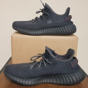 adidas yeezy boost 350 v2, black non reflective, men size 11, preowned.