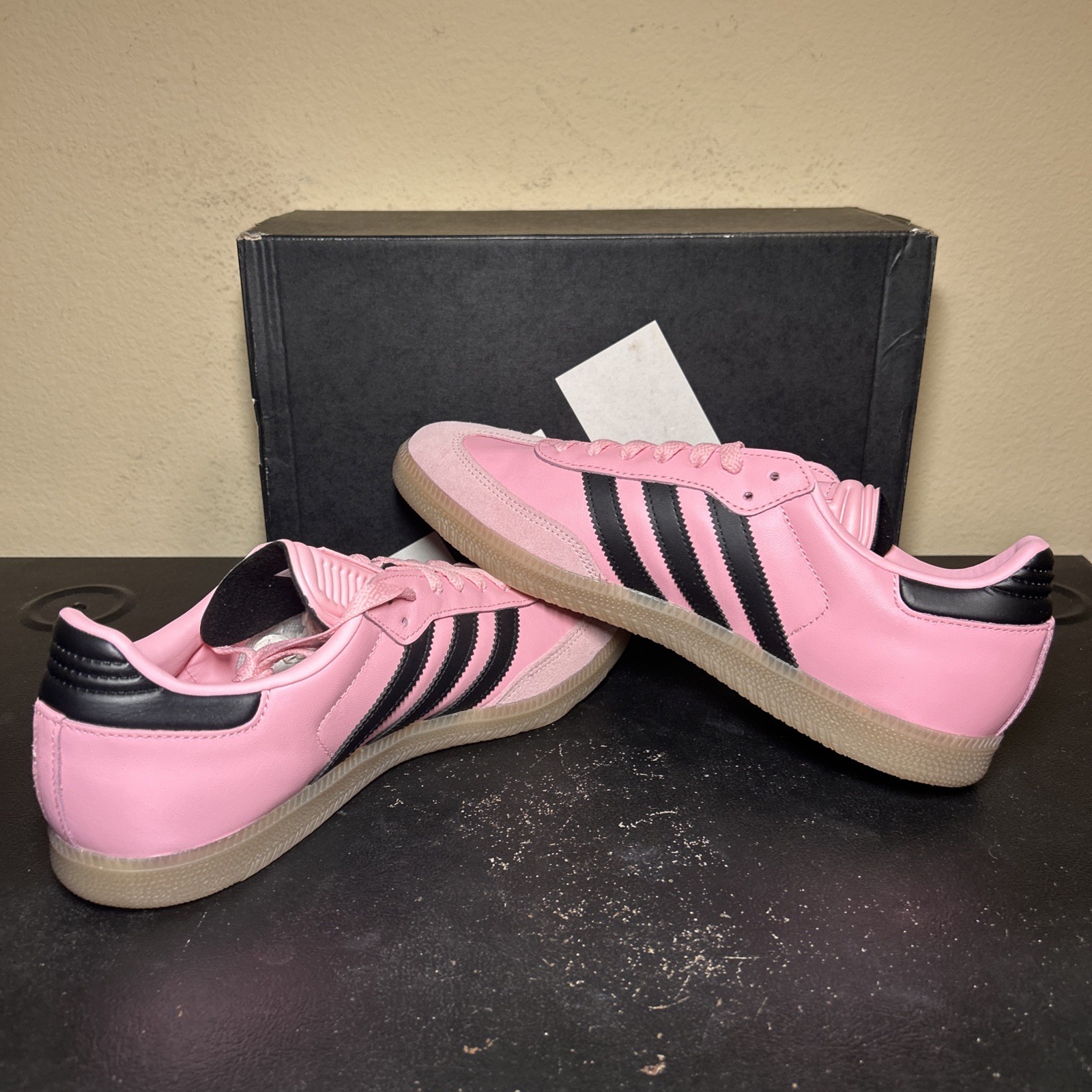 size 10 adidas samba messi pink black gum soccer men’s sneakers jp7844 new size 10 adidas samba messi pink black gum soccer men’s sneakers jp7844 new