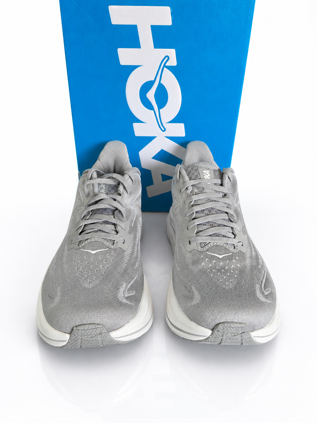 new hoka one one hoka clifton 10 wide stellar grey men's sz 8/ women's sz 9.5 new hoka one one hoka clifton 10 wide stellar grey men's sz 8/ women's sz 9.5