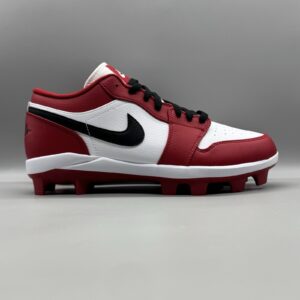 nike air jordan 1 retro mcs low 'chicago' baseball cleats cj8524 611 size 10.5