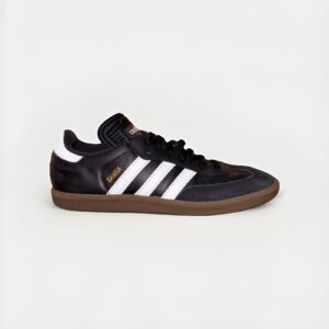 adidas samba classic black white gum leather soccer sneakers men’s size 8
