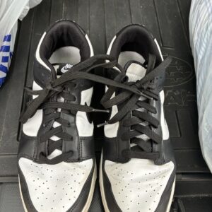nike dunk low retro sz10 white black "panda" sneakers