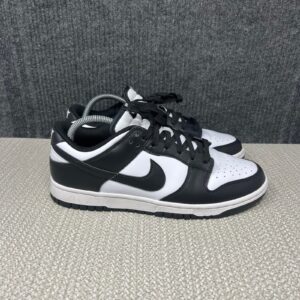 nike dunk low retro panda black white leather shoes mens 9 dd1391 100