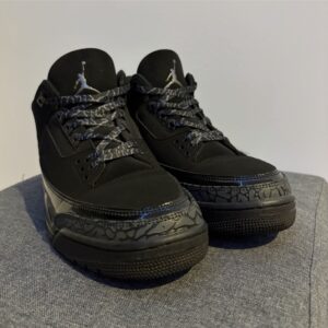 jordan air jordan 3 retro black cat 2025 black/graphite suede mid top ct8532 001