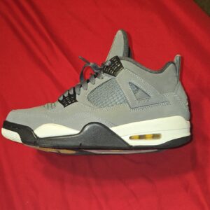 jordan air jordan 4 retro cool grey 2019 men's mid top gray/black/white sneaker