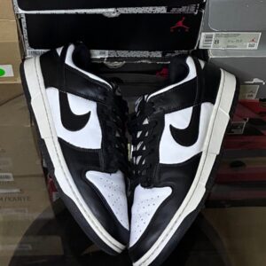 nike men's dunk low white / black dd1391 100 "panda" size 12