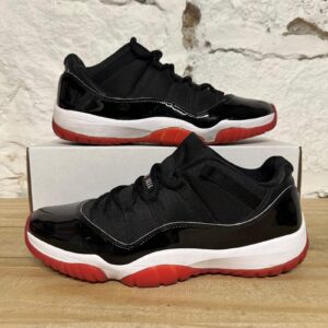 air jordan 11 low 'bred' men's size 12 pre owned sneakers fv5104 006