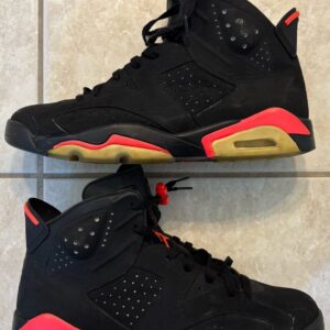 nike air jordan retro 6 black infrared 2014 mens size us 12 pre owned no box