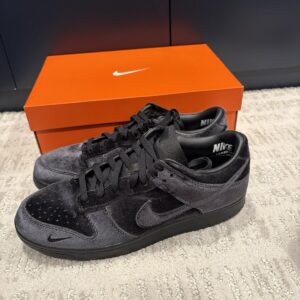 used nike dunk low dover street market black velvet size 11