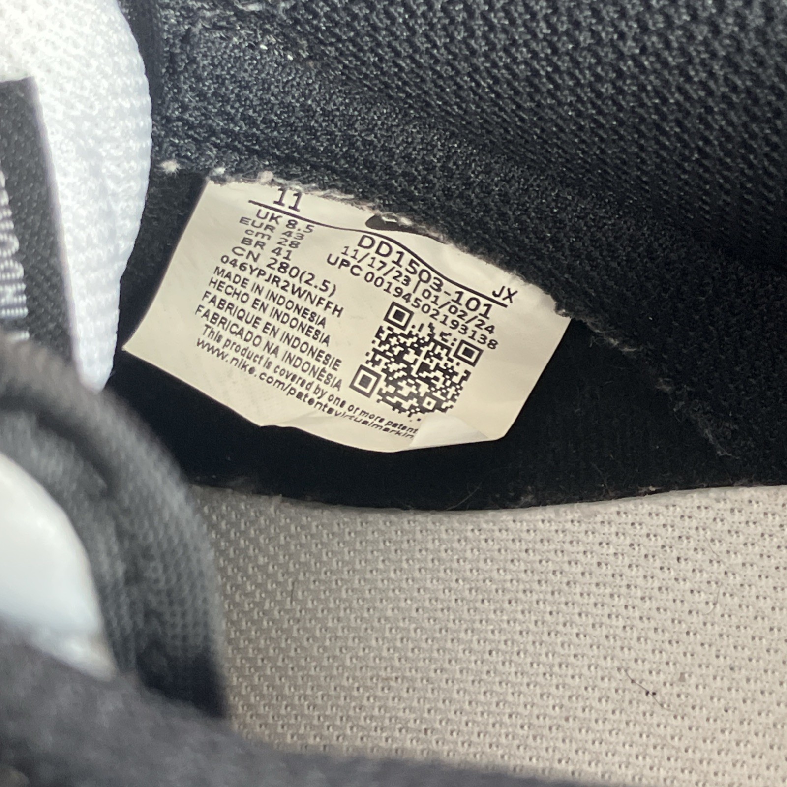 nike dunk low black white dd1503 101 pandas leather athletic sneaker 11 nike dunk low black white dd1503 101 pandas leather athletic sneaker 11