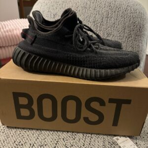 used adidas yeezy boost 350 v2 low static black non reflective size 12