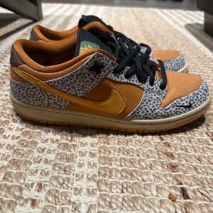 size 9.5 nike men's dunk pro sb low safari