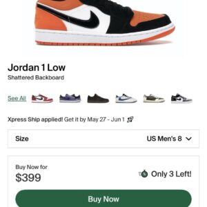 jordan air jordan 1 low shattered backboard starfish black sail men's 553558 128