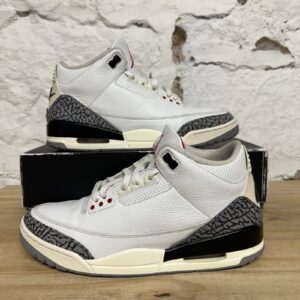 air jordan 3 white cement reimagined men's size 12 pre owned sneakers dn3707 100