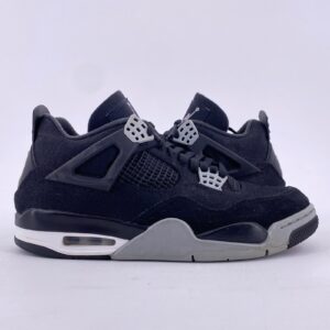 air jordan 4 retro "black canvas" 2022 size 8.5 dh7138 006 (15050 1)