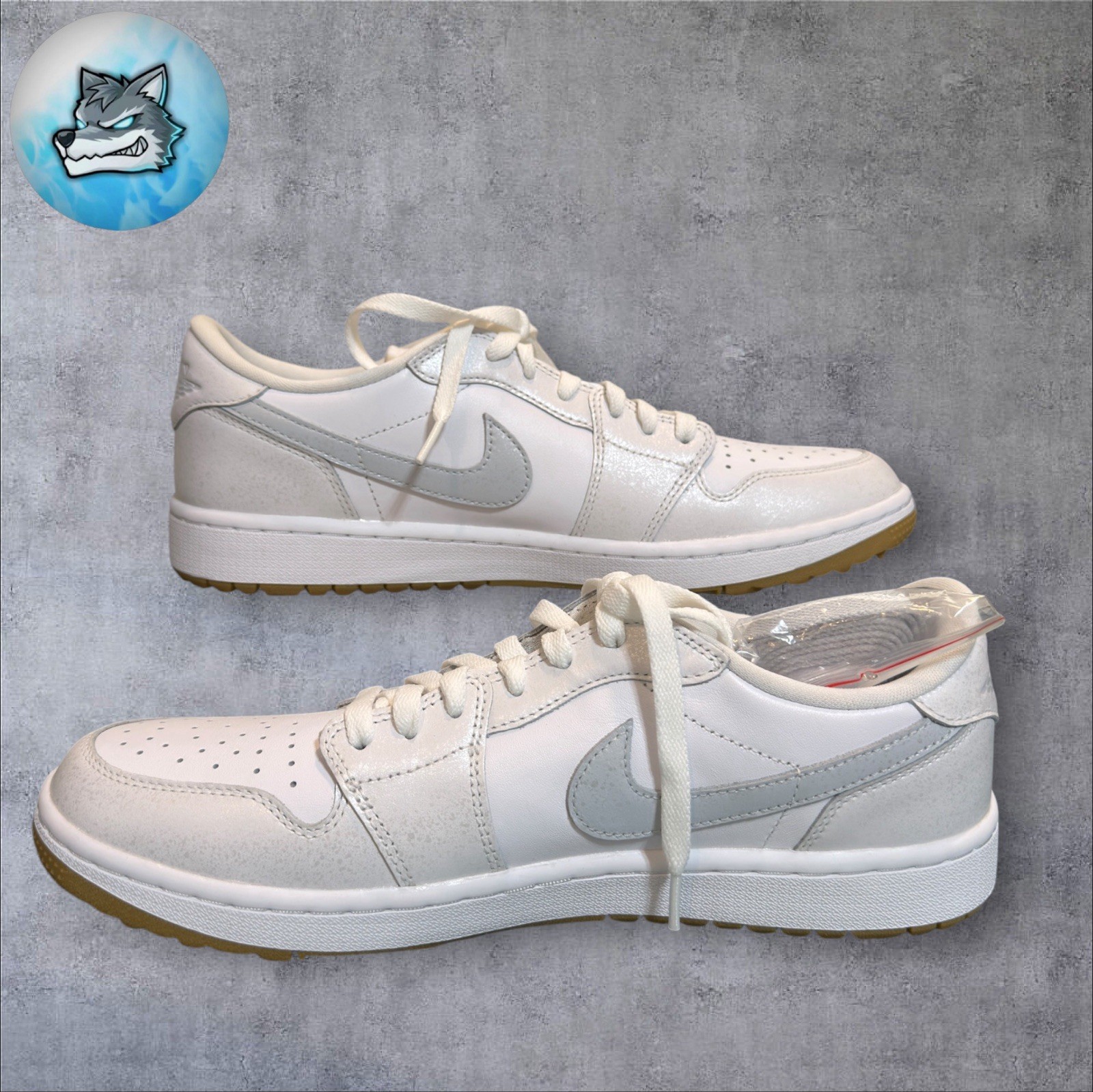 nike air jordan 1 low g spikeless golf dd9315 111 white / gum men's size 14 nike air jordan 1 low g spikeless golf dd9315 111 white / gum men's size 14