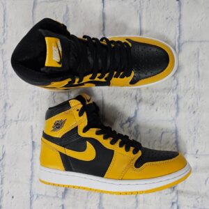 nike air jordan 1 retro high og men 6.5 women 8 pollen black 555088 701 sneakers