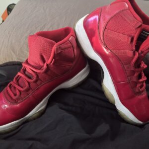 jordan air jordan 11 retro win like '96 gym red high top patent leather