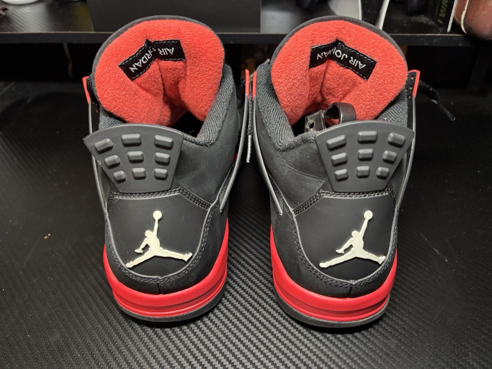 jordan air jordan 4 retro red thunder black/red ct8527 016 2022 size 11 men jordan air jordan 4 retro red thunder black/red ct8527 016 2022 size 11 men