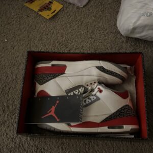 jordan air jordan 3 retro fire red low top men's sneaker dn3707 160 2022