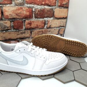 nike air jordan 1 low white gray pure platinum spikeless golf shoes men sz 10.5