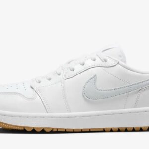 new mens nike air jordan 1 low g spikeless golf dd9315 111 white / gum size 12