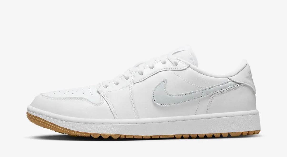 new mens nike air jordan 1 low g spikeless golf dd9315 111 white / gum size 12 new mens nike air jordan 1 low g spikeless golf dd9315 111 white / gum size 12