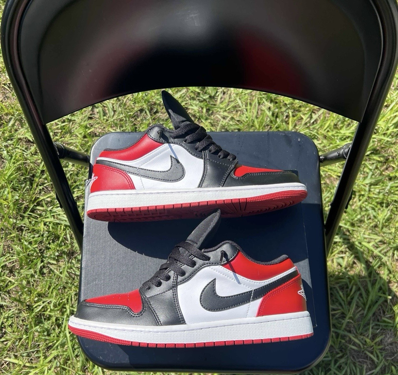 jordan air jordan 1 low bred toe gym red/black/white 2021 553558 612 jordan air jordan 1 low bred toe gym red/black/white 2021 553558 612