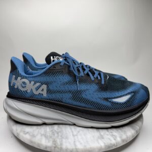 hoka one one clifton 9 gtx black/fog night running shoes men's size 14d 1141470f