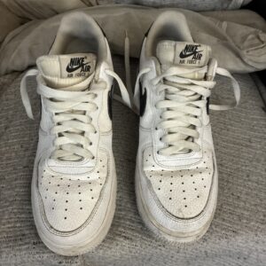 nike air force 1 low '07 white black pebbled leather mens size(9)ct2302 100