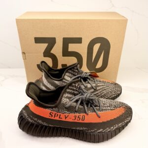 size 9.5 adidas yeezy boost 350 v2 carbon beluga new deadstock [hq7045]