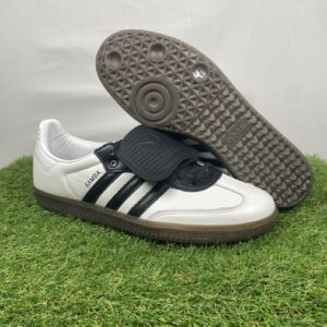 adidas originals samba lt mens size 10.5 cloud white/black/gum ji3199