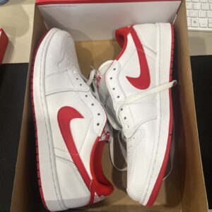 nike air jordan 1 retro low og 2023 white university red cz0790 161 men's