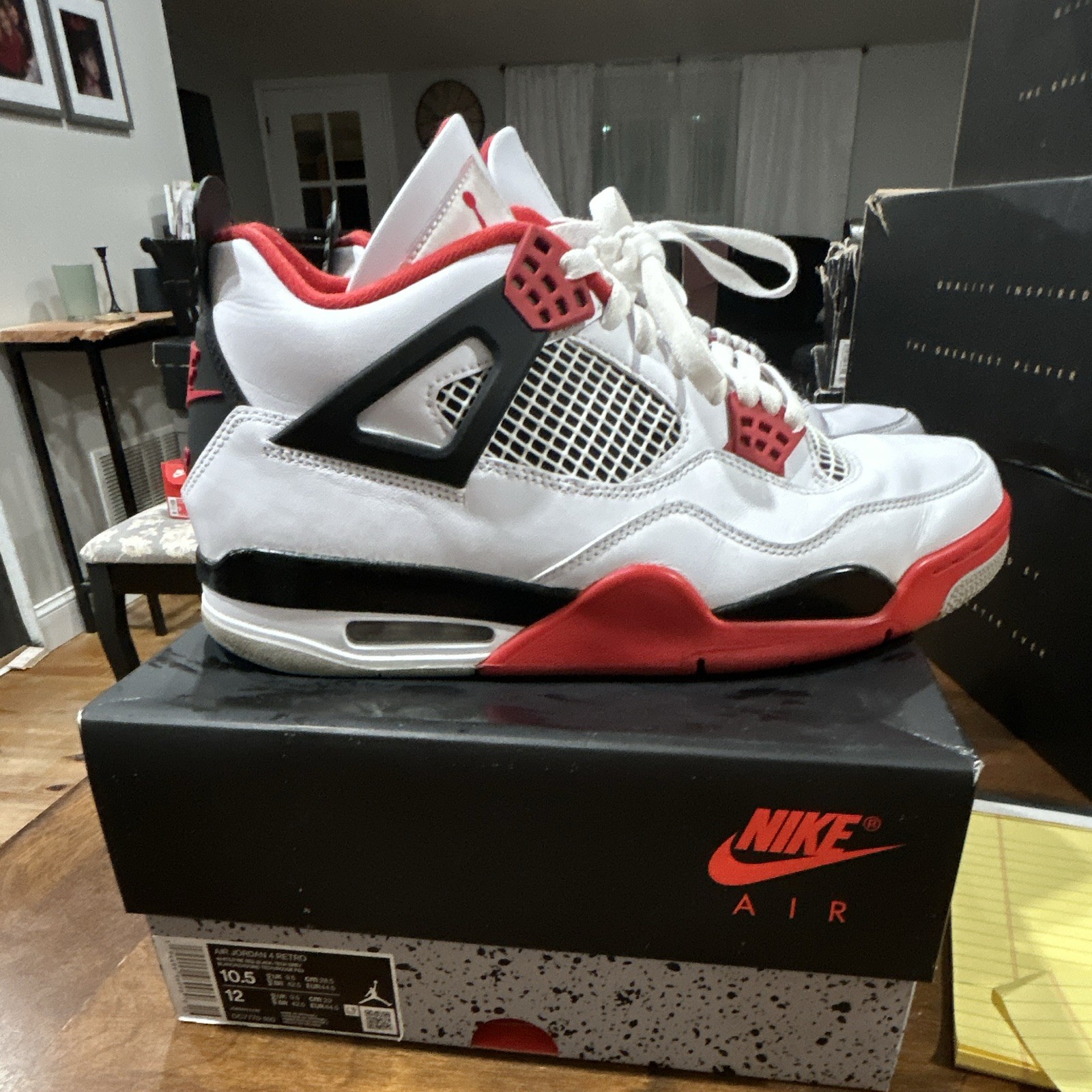 jordan air jordan 4 retro fire red white/black men’s sneakers dc7770 160 jordan air jordan 4 retro fire red white/black men’s sneakers dc7770 160