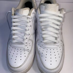 nike air force 1 low '07 sneakers mens 10 triple white logo lace up 315122 111
