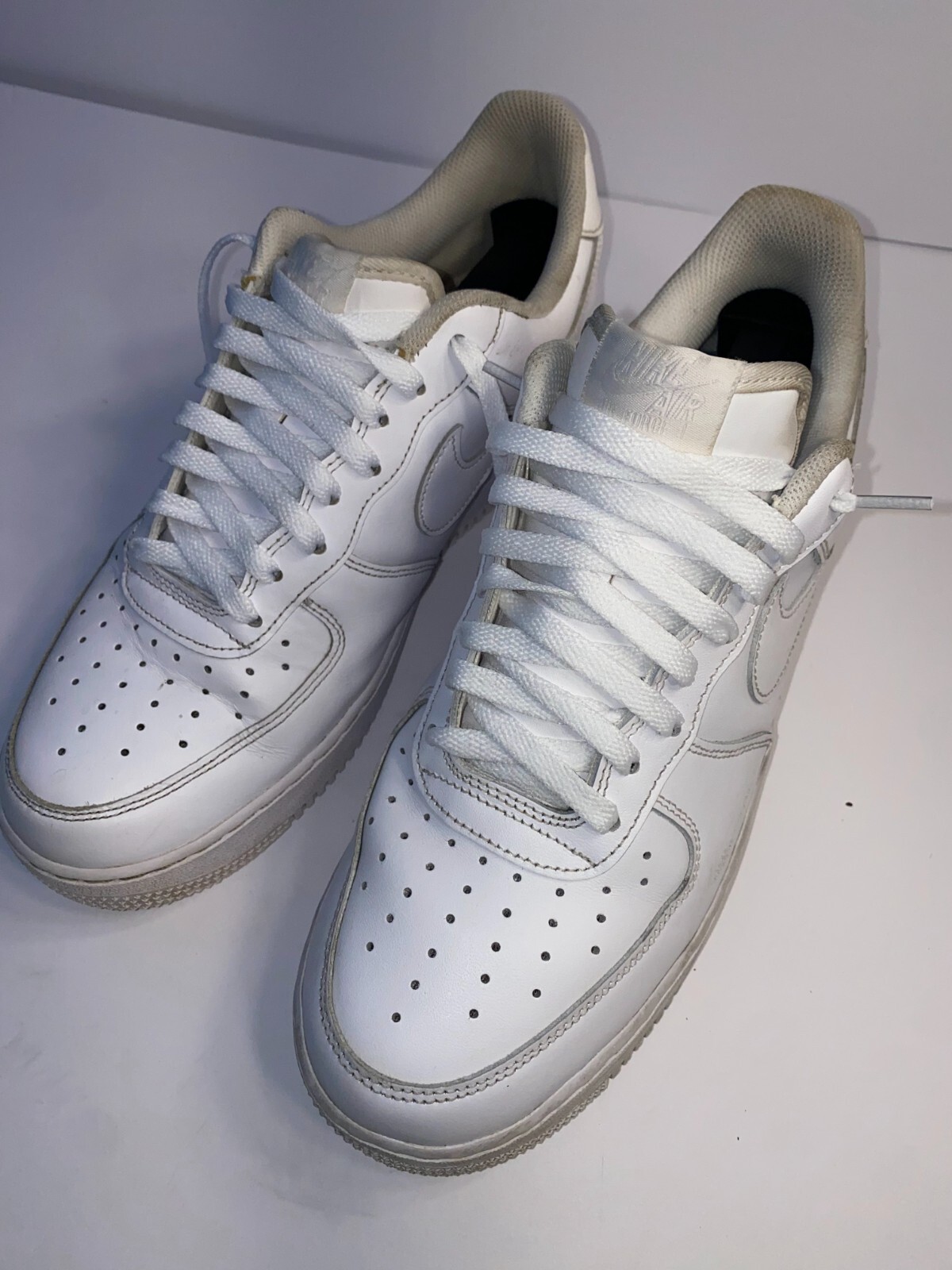 nike air force 1 low '07 sneakers mens 10 triple white logo lace up 315122 111 nike air force 1 low '07 sneakers mens 10 triple white logo lace up 315122 111