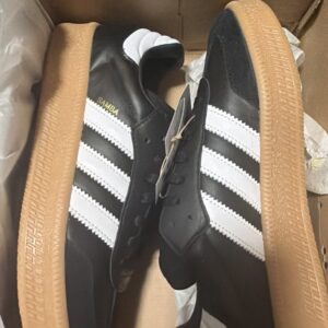 adidas samba xlg men's shoes white black gum ie1379 leather new style sz 11.5 m