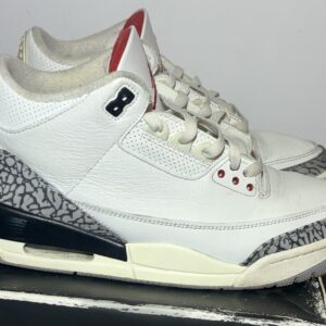 size 9.5 air jordan 3 retro white cement reimagined