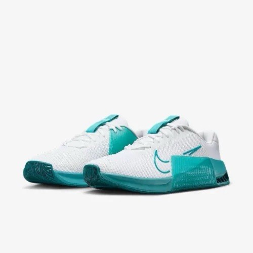 men nike metcon 9 training shoes sneakers white/turquoise dz2617 105 men nike metcon 9 training shoes sneakers white/turquoise dz2617 105