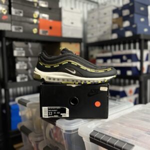 undefeated x nike air max 97 black volt size 12 worn w/ box dc4830 001 mens shoe
