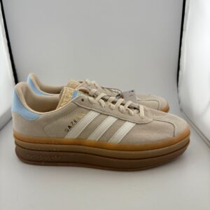 worn adidas gazelle bold wonder white clear sky jh5540 size 6y no box