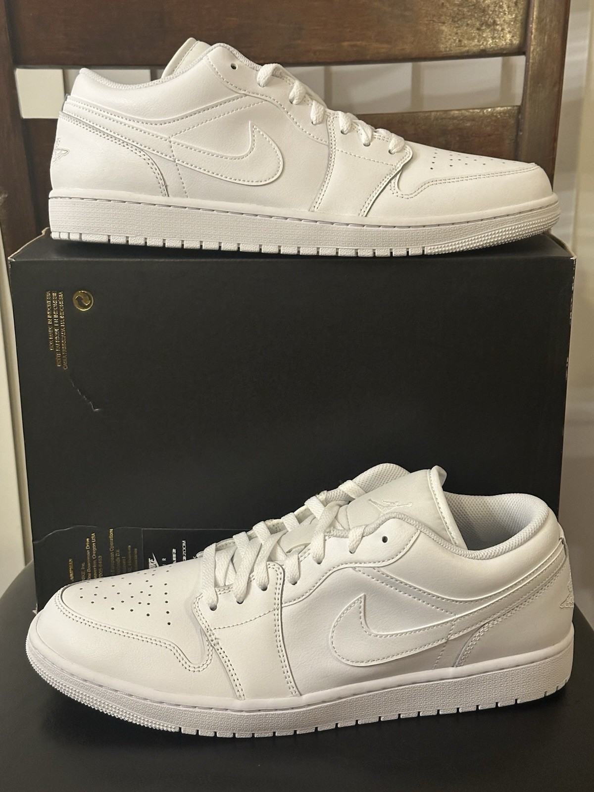 new nike air jordan 1 low triple white sz 13 553558 136 sneakers no box top new nike air jordan 1 low triple white sz 13 553558 136 sneakers no box top